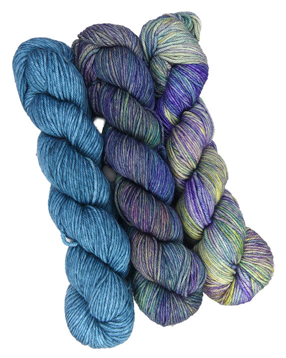 Malabrigo Caprino One of a Kind - Wisteria Lagoon (3 skeins) Knitting and Crochet Yarn on sale at Little Knits
