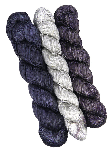 Malabrigo Mora One of a Kind - Precious Metals (3 skeins) on sale at little knits