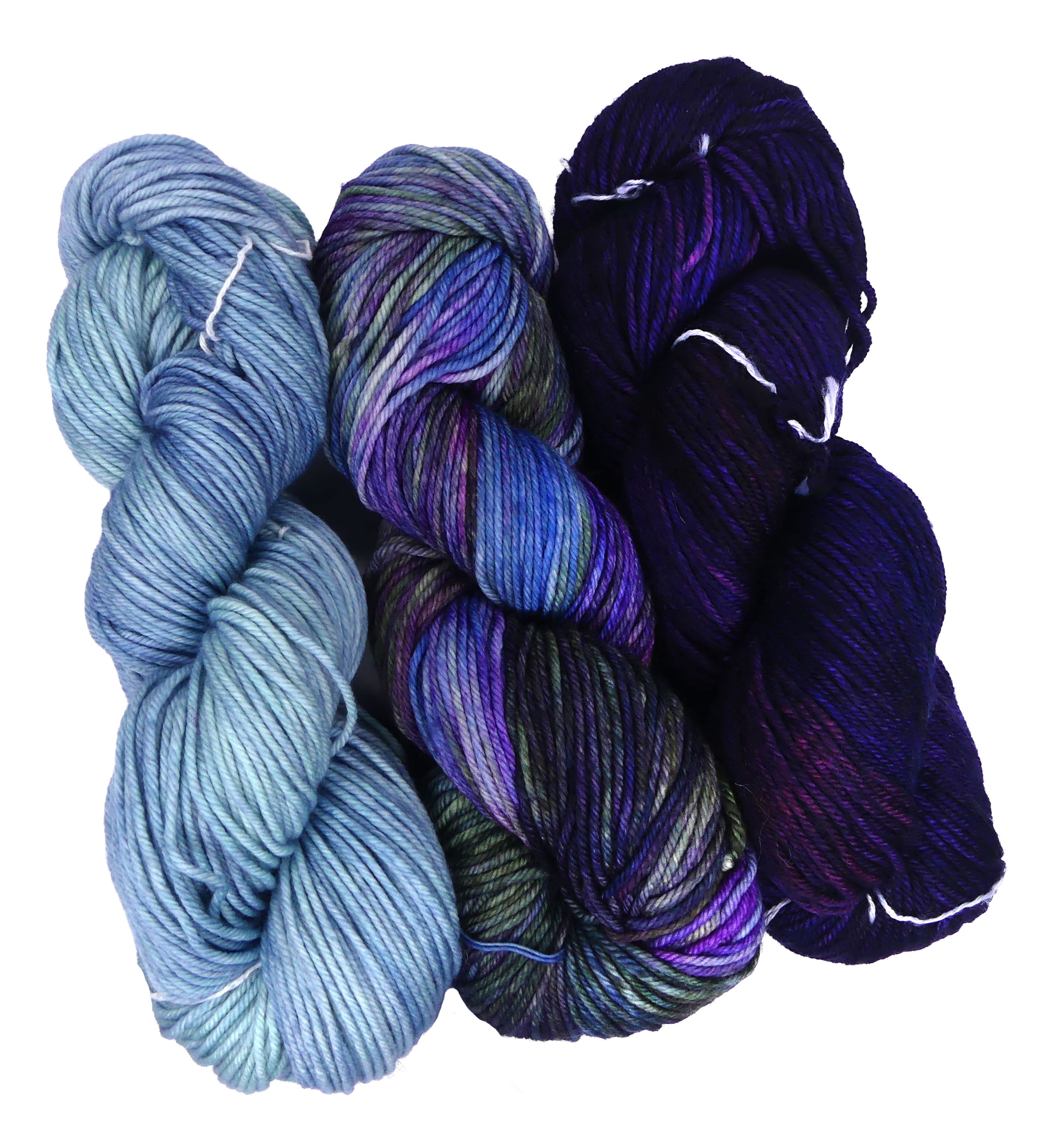 Malabrigo Rios One of a Kind - Blue Sky Violets (THREE SKEINS)