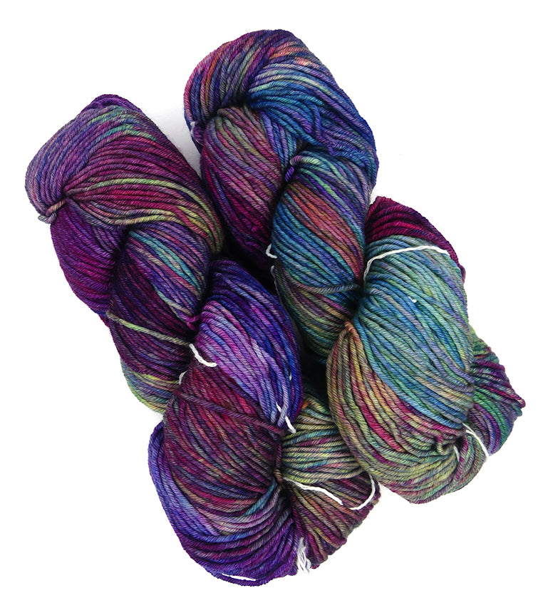 Malabrigo Seis Cabos One of a Kind Colors - Iris Garden (TWO SKEINS)