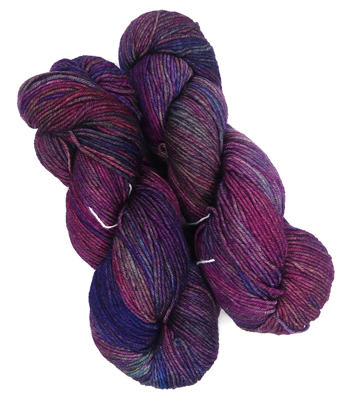 Malabrigo Seis Cabos One of a Kind Colors - Magenta Violets (TWO SKEINS)