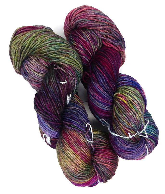 Malabrigo Seis Cabos One of a Kind Colors - Painted Evening (TWO SKEINS)