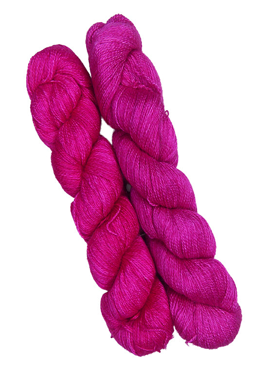 Malabrigo Silkpaca One of a Kind Bag - Fuchsia Festival (2 Skeins)