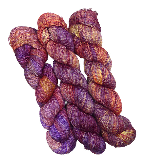 Malabrigo Silkpaca One of a Kind Bag - Lavender Citrus Twist (Three Skeins)