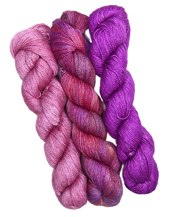 Malabrigo Silkpaca One of a Kind Bag - Rose Garden (Three Skeins)