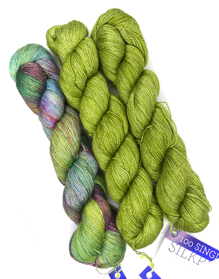 Malabrigo Silkpaca One of a Kind - Fern Gully (3 SKEINS)