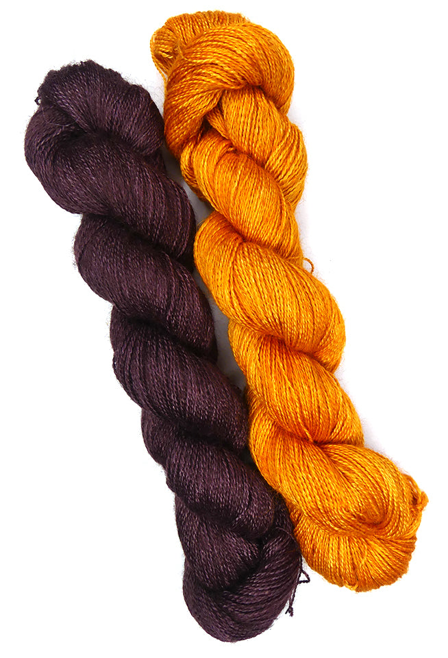 Malabrigo Silkpaca One of a Kind Colors - Golden Night (2 SKEINS)