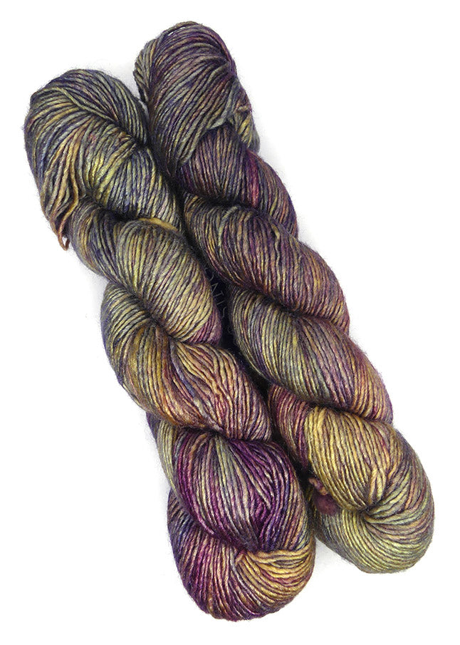 Malabrigo Silky Merino One of a Kind - Aubergine Twist (Two Skeins)