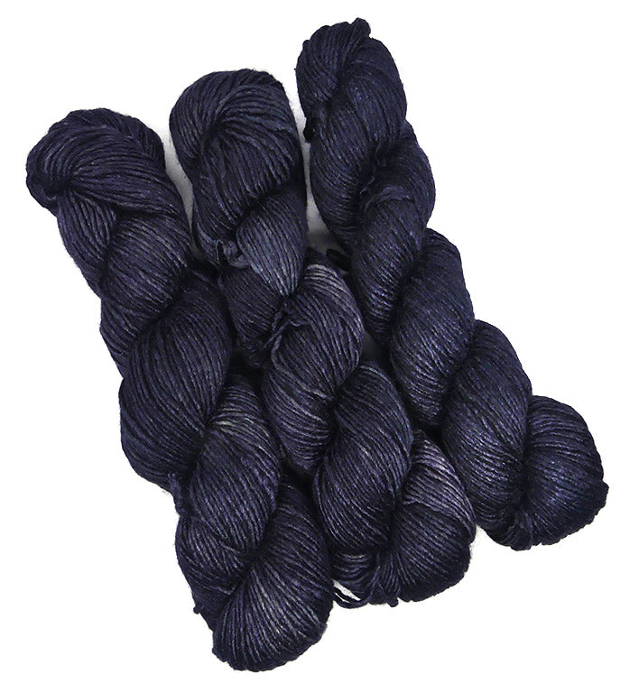 Malabrigo Silky Merino One of a Kind - Deep Blue (Three Skeins)