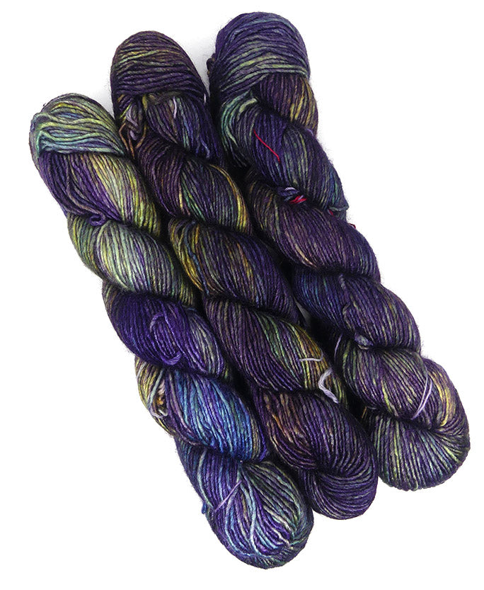 Malabrigo Silky Merino One of a Kind - Grape Vines (Three Skeins)