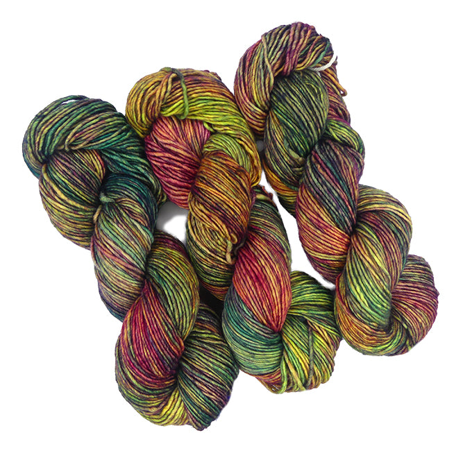Malabrigo Washted One of a Kind Colors - Evergreen Storm (THREE SKEINS)