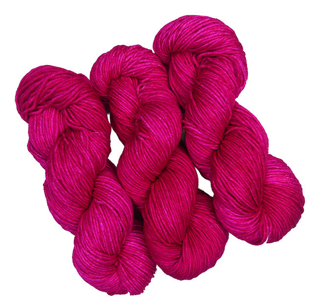 Malabrigo Rios One of a Kind - Electric Pink - Lot B (THREE SKEINS)