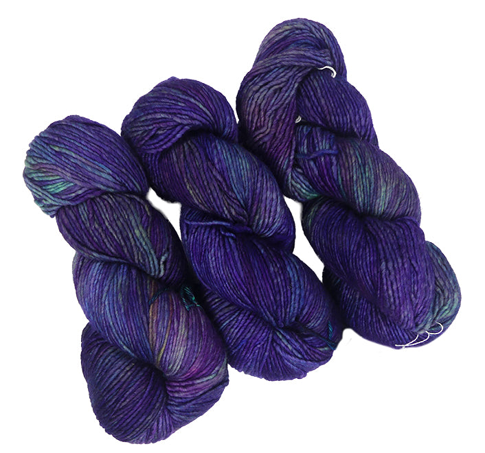Malabrigo Worsted One of a Kind Color - Iris Blooms (THREE SKEINS)