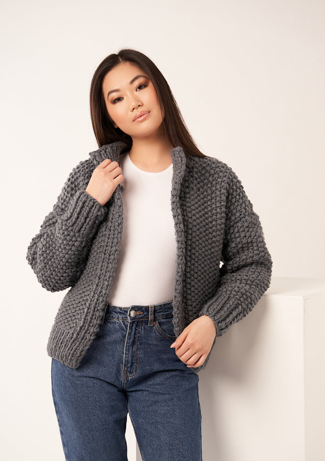 A Rowan BIG Big Wool Pattern - Misty Jacket (PDF)