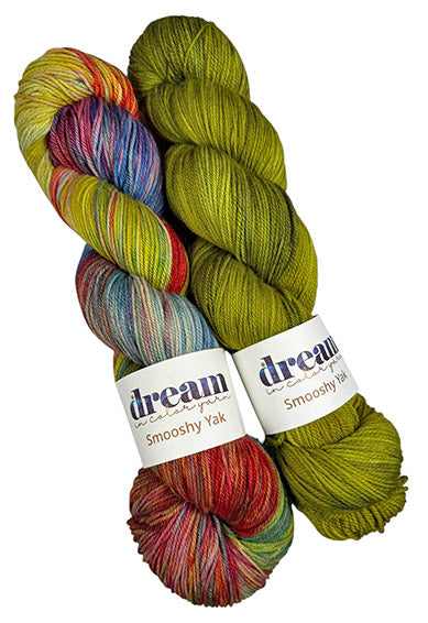 Smooshy Yak One of a Kind Colors - Monet’s Meadow (TWO SKEINS)