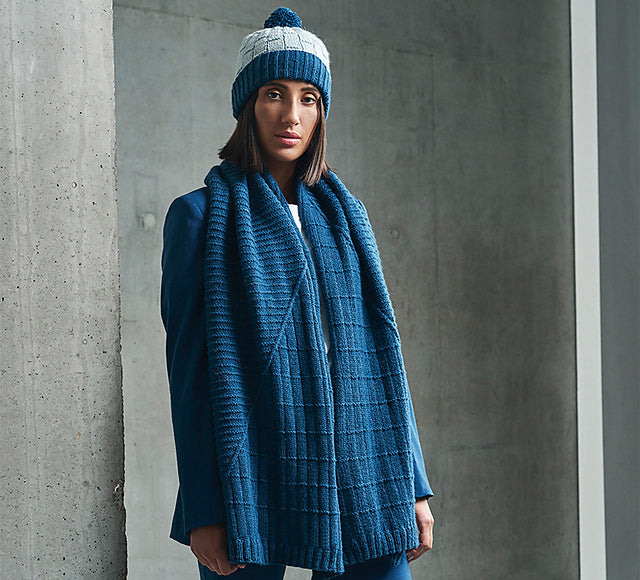 A Rowan Alpaca Soft DK Pattern - Moorgate Wrap & Scarf (PDF)