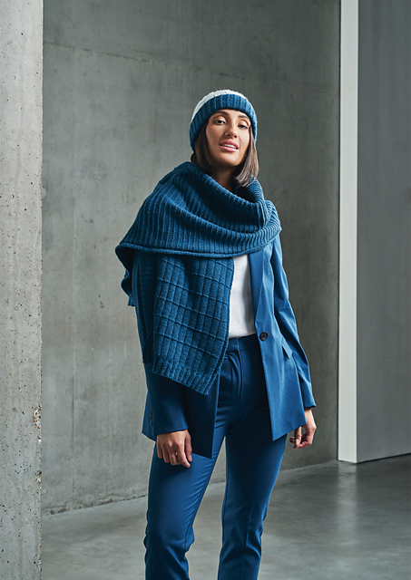 A Rowan Alpaca Soft DK Pattern - Moorgate Wrap & Scarf (PDF)