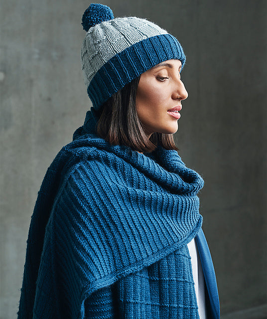 A Rowan Alpaca Soft DK Pattern - Moorgate Wrap & Scarf (PDF)