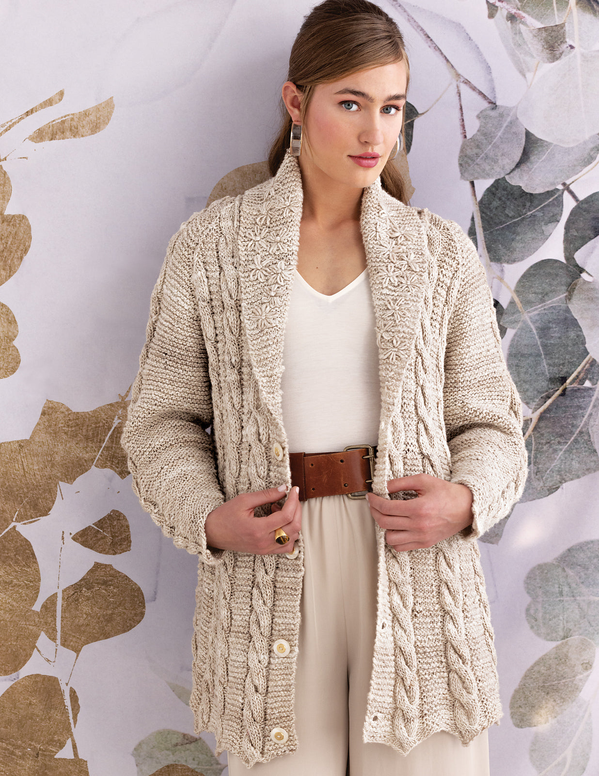A Noro Haunui Silk Pattern - Cabled Charisma (PDF)