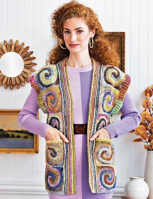 Handmade Crochet Sample - Noro Dionne Vest - Size Small