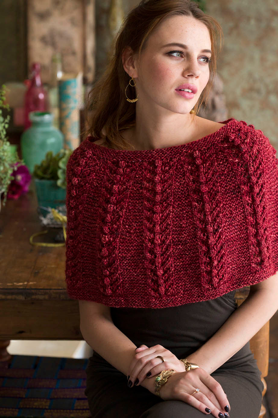 A Noro Pattern - Bobble Columns Capelet (PDF) – Little Knits