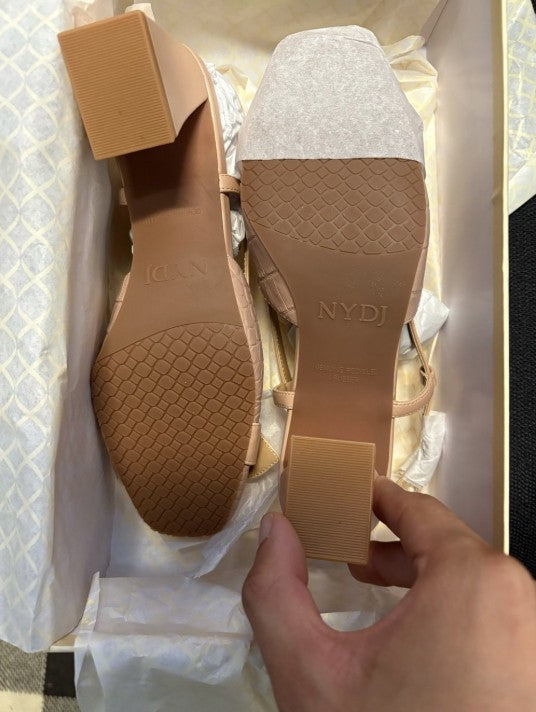NYDJ Women's Sallie Crocco Leather New w/ Box Size 5