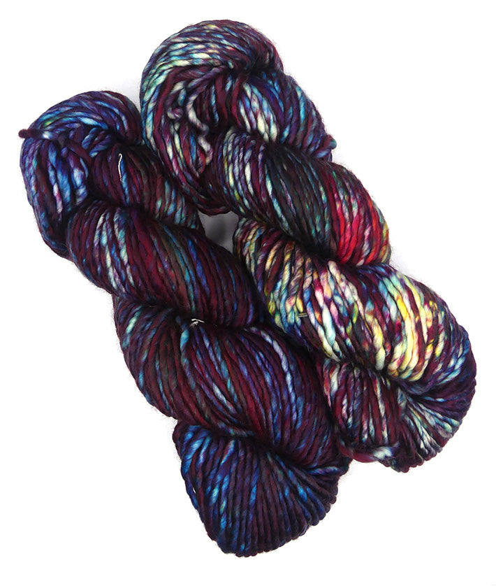 Malabrigo Noventa One of a Kind - Claret and Navy (TWO SKEINS)