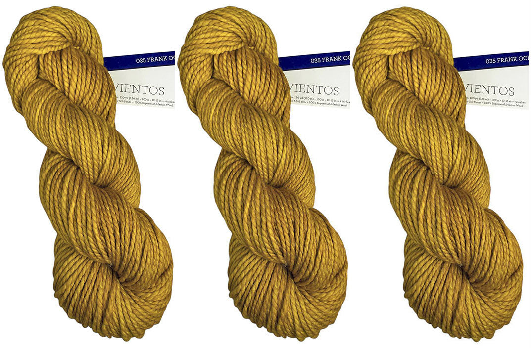Malabrigo Vientos One of a Kind Color - Antique Gold - BAG OF 3 SKEINS