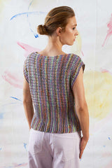 A Lang Karma Pattern - Sleeveless Top PTO-037_03 - AVAILABLE ON RAVELRY (LINK & DETAILS IN DESCRIPTION)