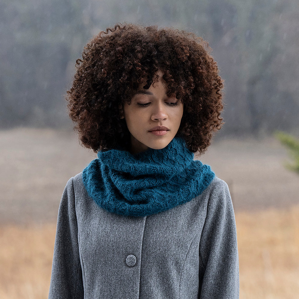 A FREE Blue Sky Fibers Prairie Pattern - Carina Cowl (PDF)