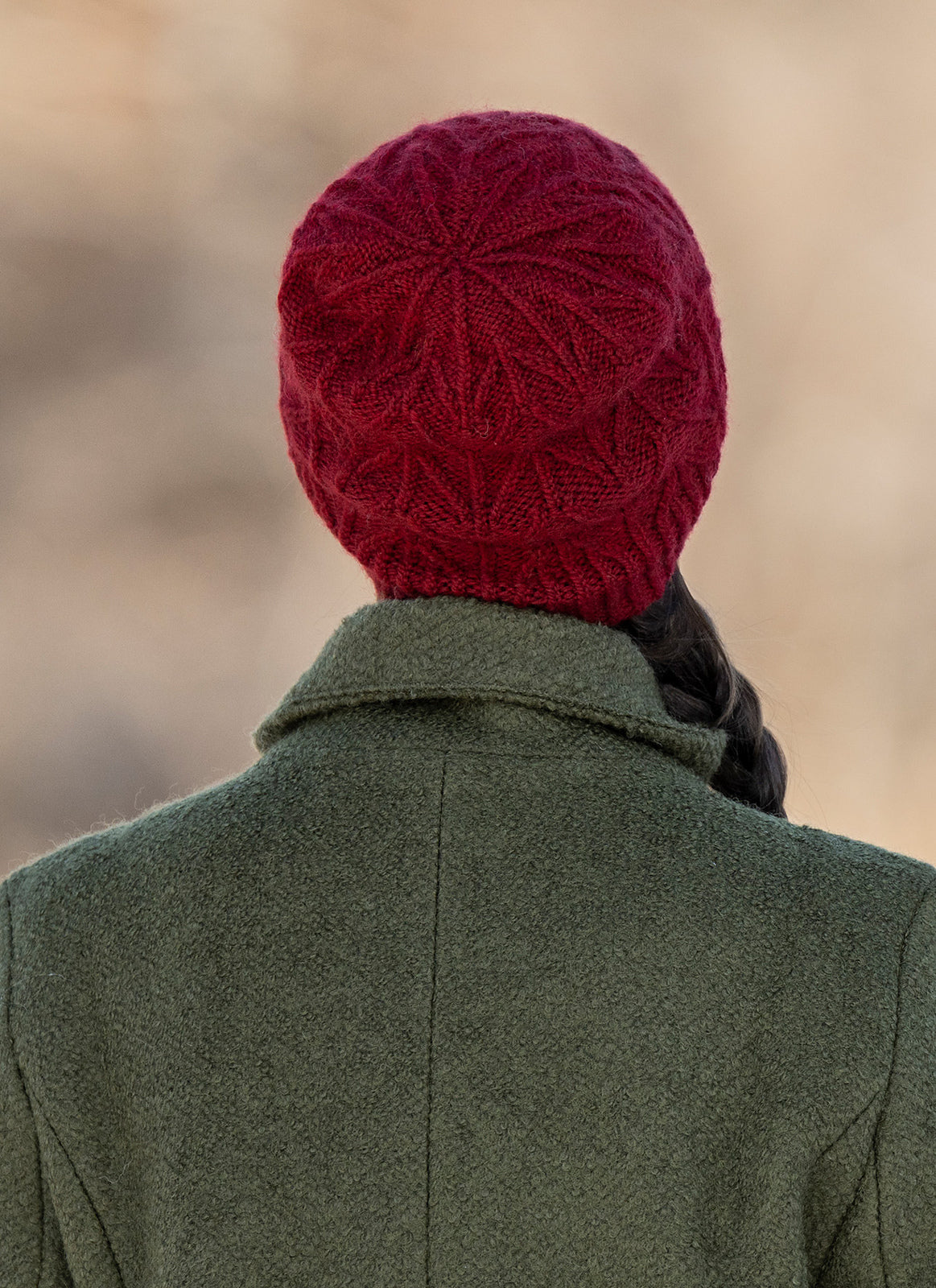 A FREE Blue Sky Fibers Woolstok Worsted Pattern - Mountain Vista Hat (PDF)