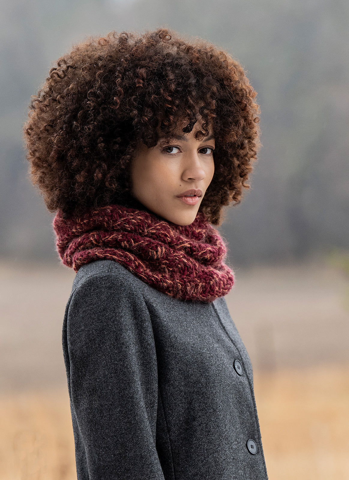 A FREE Blue Sky Fibers Prairie Pattern - Spangle Cowl (PDF)