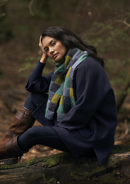 A Rowan Felted Tweed & Kidsilk Haze Pattern -  Patchwork Scarf (PDF)