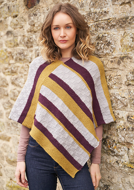 A Rowan Alpaca Soft DK Pattern - Patti Poncho (PDF)