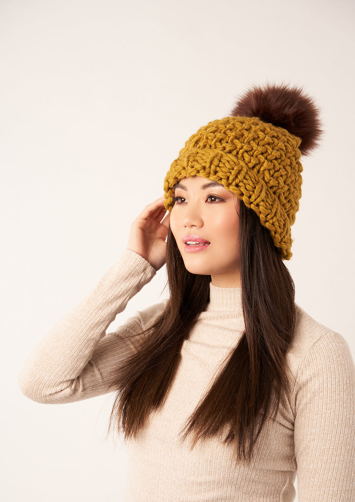A Rowan BIG Big Wool Pattern - Pear Beanie (PDF)