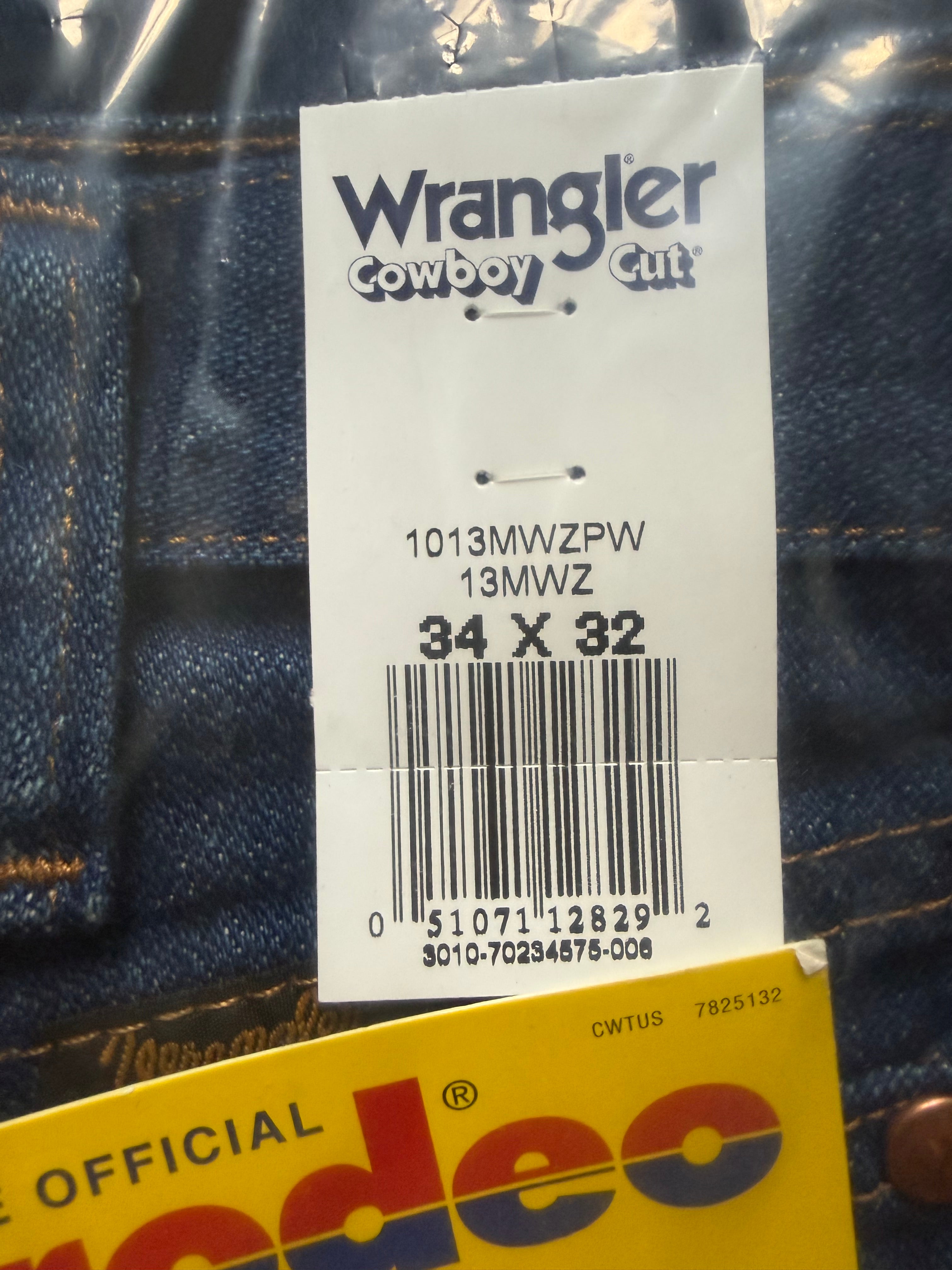 Brand New, Wrangler Men's 13MWZ Cowboy Cut Original Fit Jean, 34 x 32