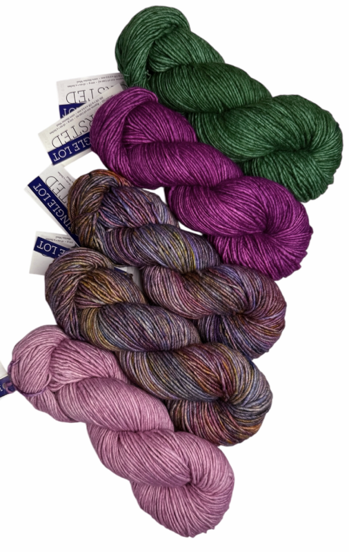 Malabrigo Worsted One of a Kind Color - Floral Bouquet (5 SKEINS)