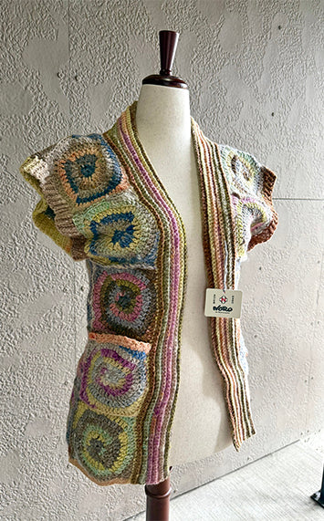 Handmade Crochet Sample - Noro Dionne Vest - Size Small