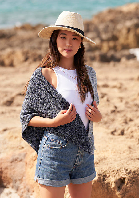 A Rowan Denim Revive Pattern - Piddock Shawl (PDF)