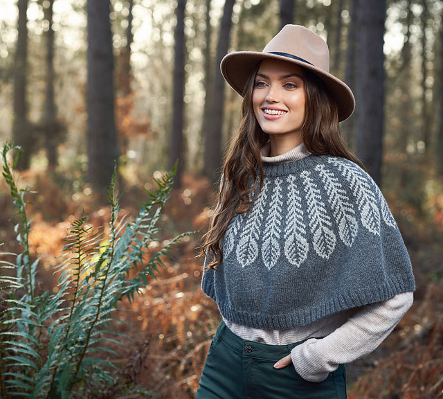 A Rowan Alpaca Soft DK Pattern - Plume Poncho (PDF)
