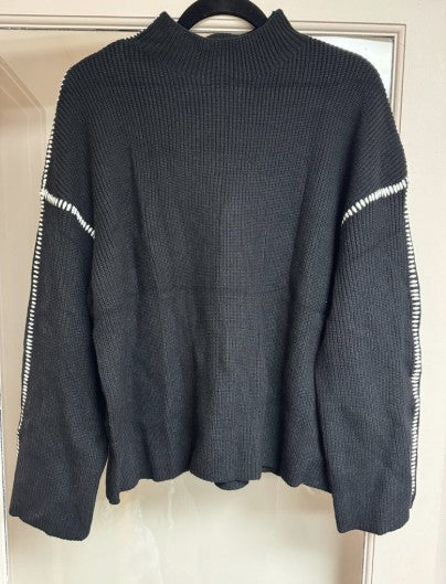 PRETTYGARDEN Women's Chunky Knit Sweaters 2025 Fall Long Sleeve Mock Neck Size:S