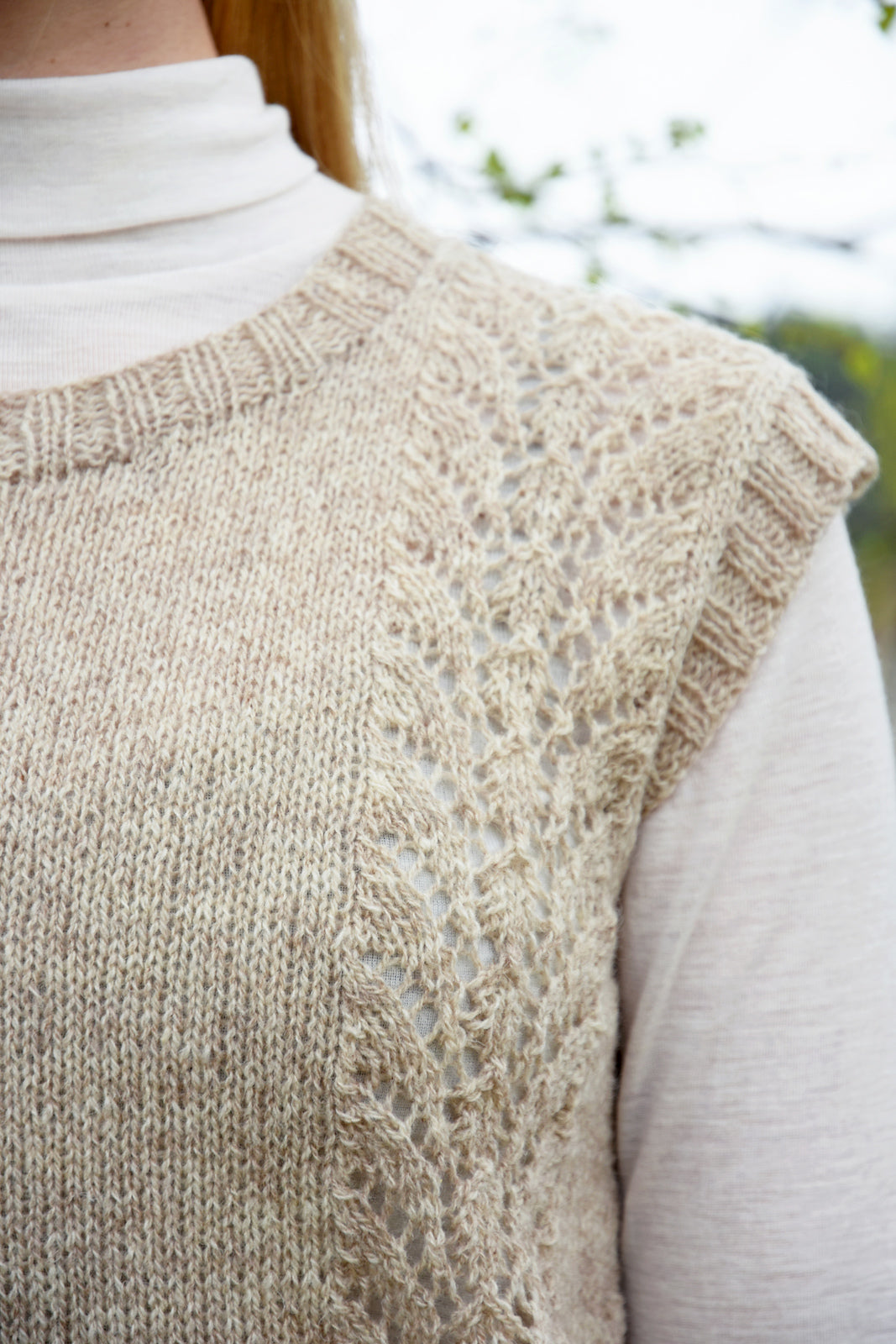 A Queensland Shetland Lite Pattern - Hira Sleeveless Top (PDF)