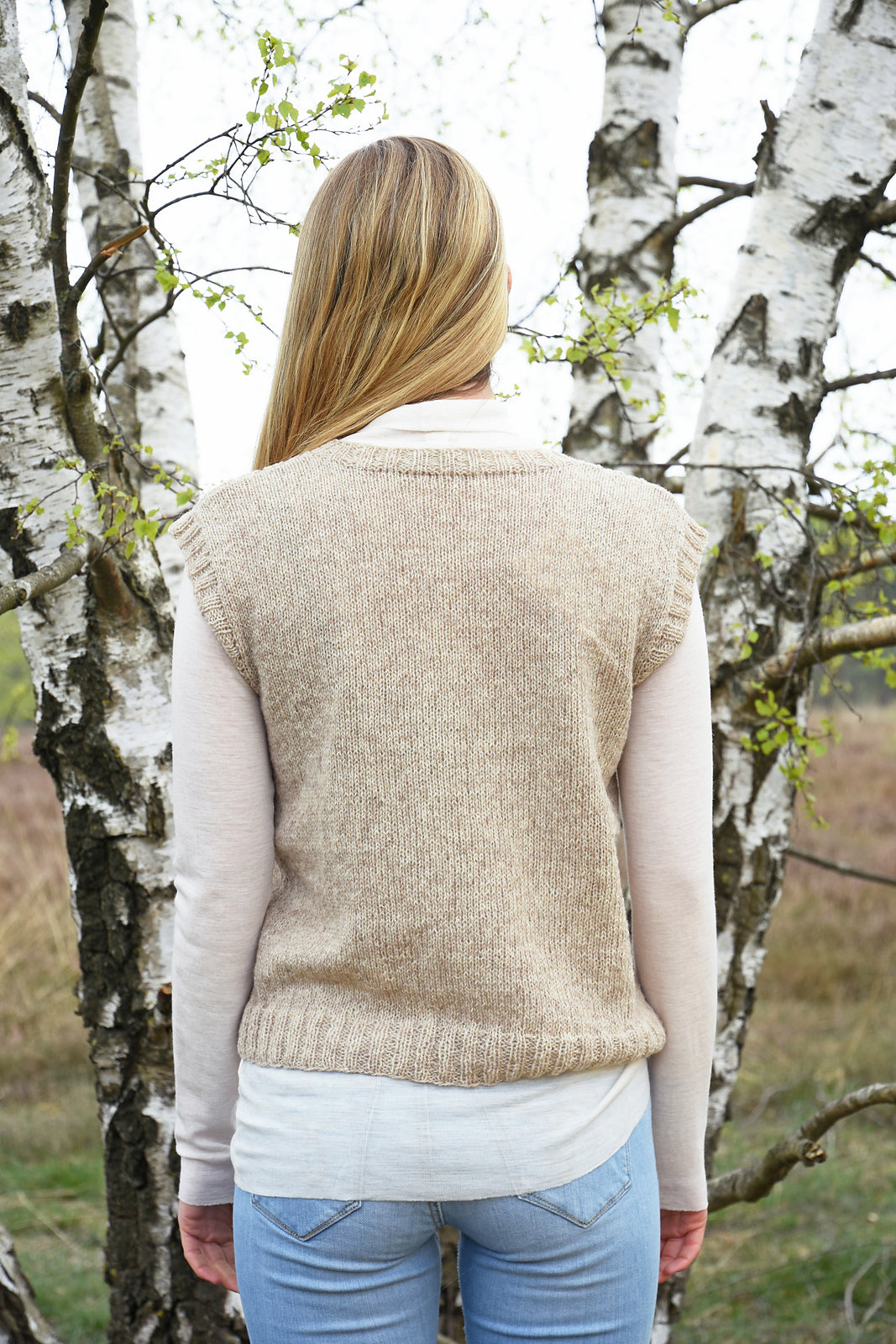 A Queensland Shetland Lite Pattern - Hira Sleeveless Top (PDF)