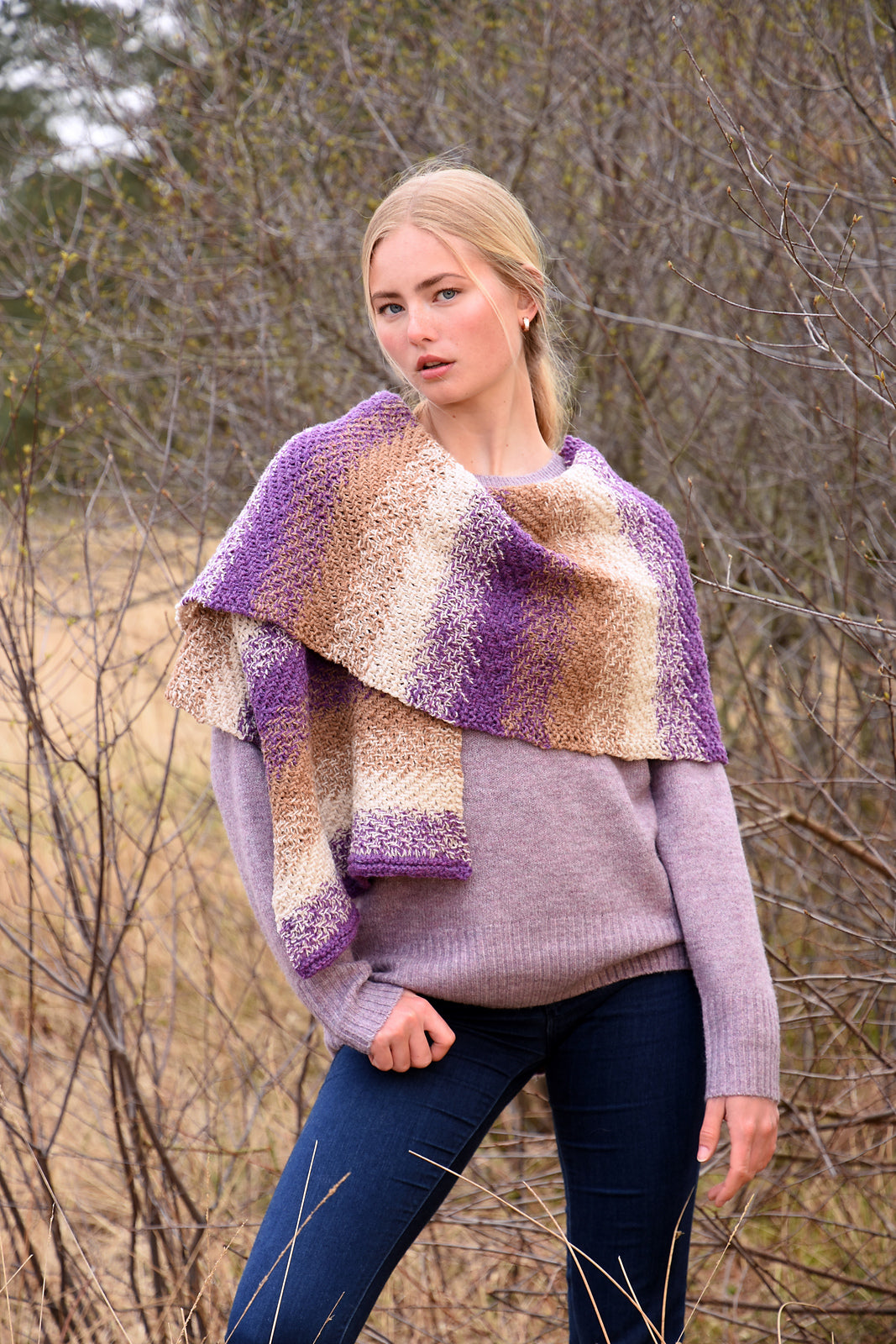 A Queensland Shetland Lite Pattern - Janey Stole (PDF)