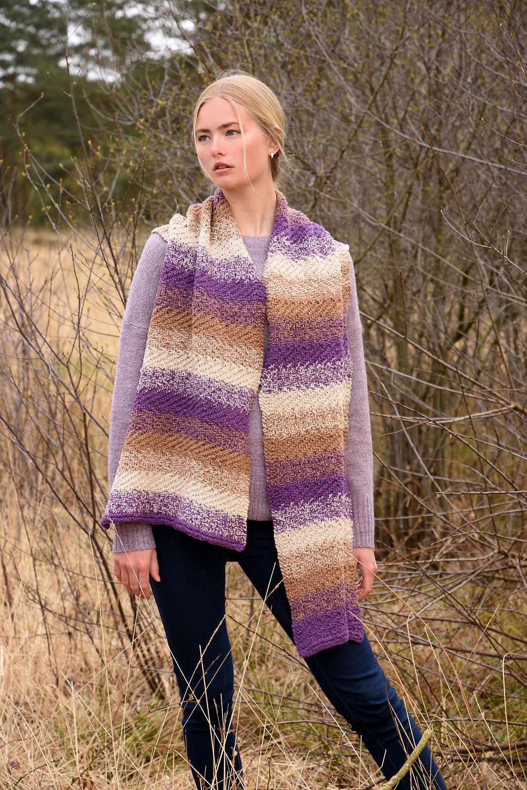 A Queensland Shetland Lite Pattern - Janey Stole (PDF)