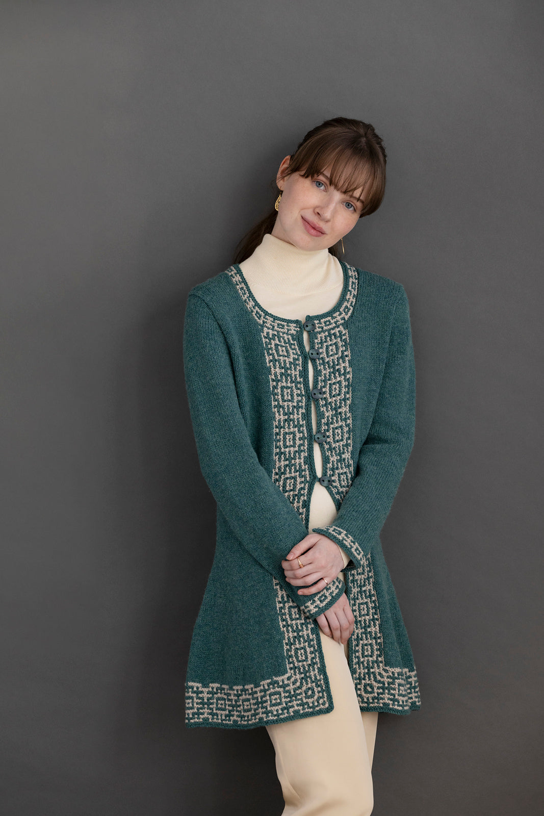 A Queensland Shetland Lite Pattern - Veronica Coat (PDF)