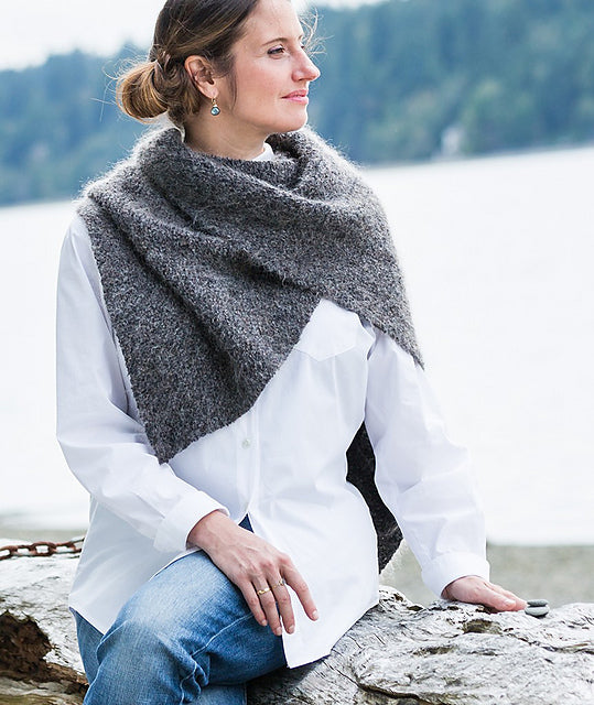 A Churchmouse Yarns and Teas Pattern - Quadrangle Wrap (PDF)