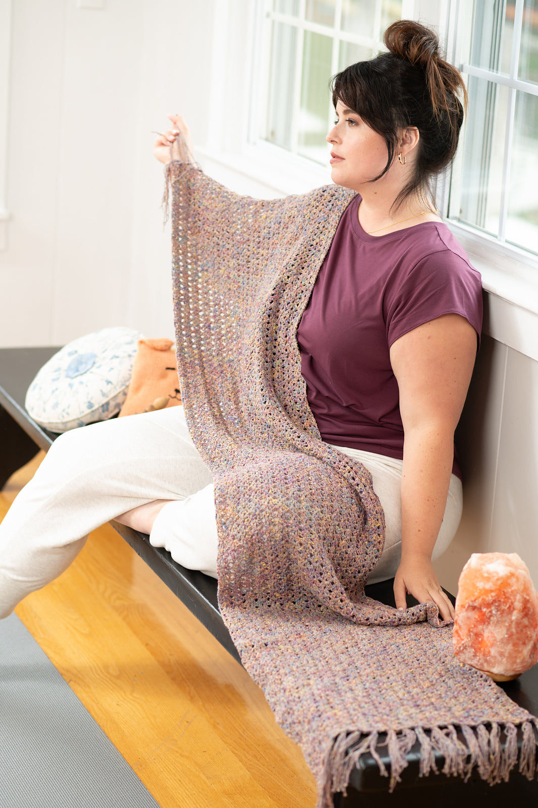 A Berroco Gaia Crochet Pattern - Chodron Shawl (PDF)