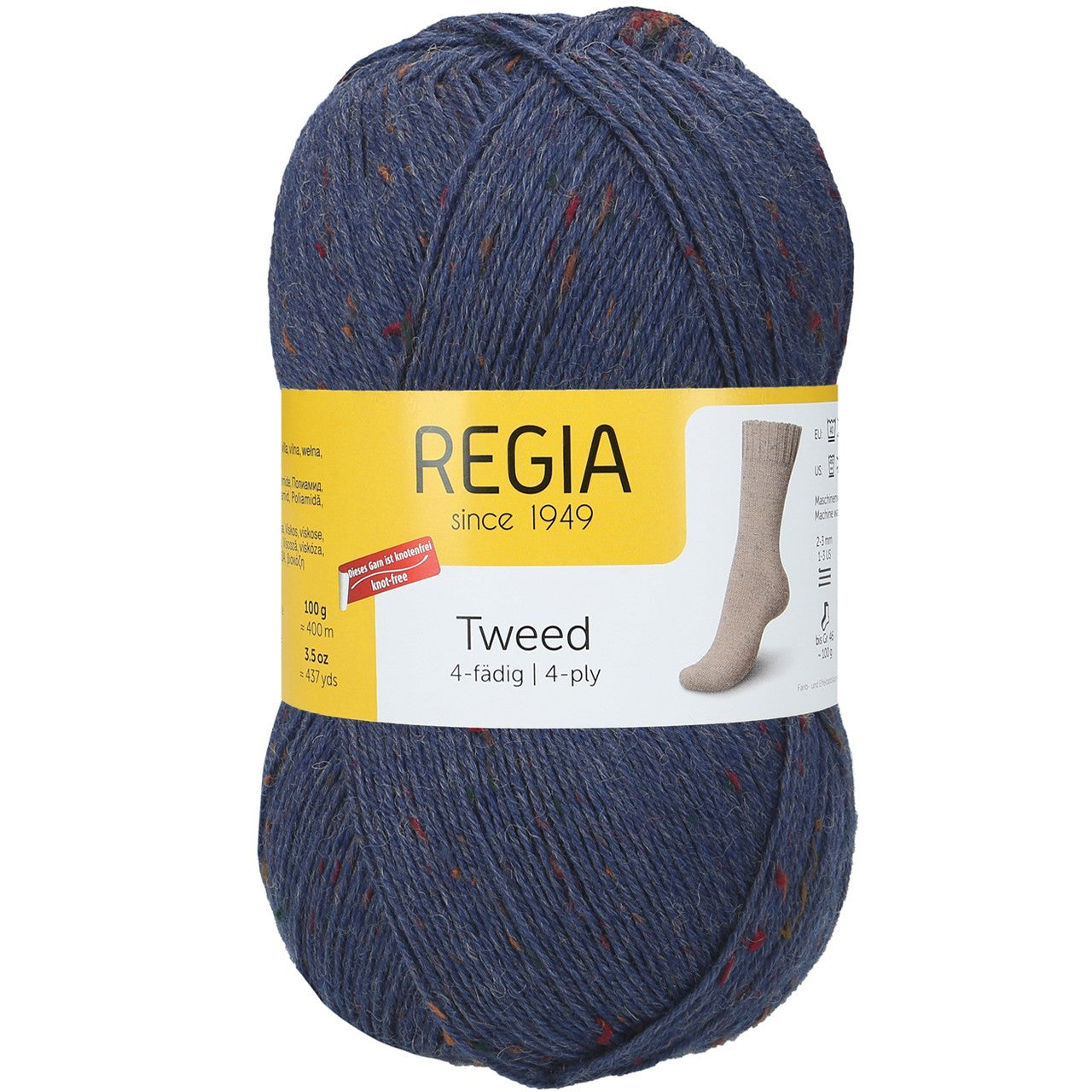 Regia 6-Ply Tweed - Jeans (Color #0052) - 150 Gram Skeins