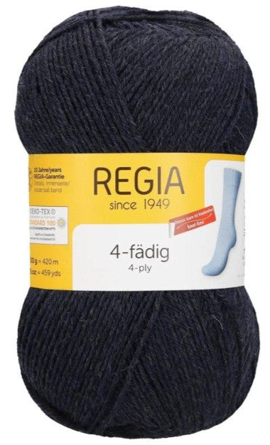 Regia 4-Ply Solids - Indigo Heather (Color #1849)